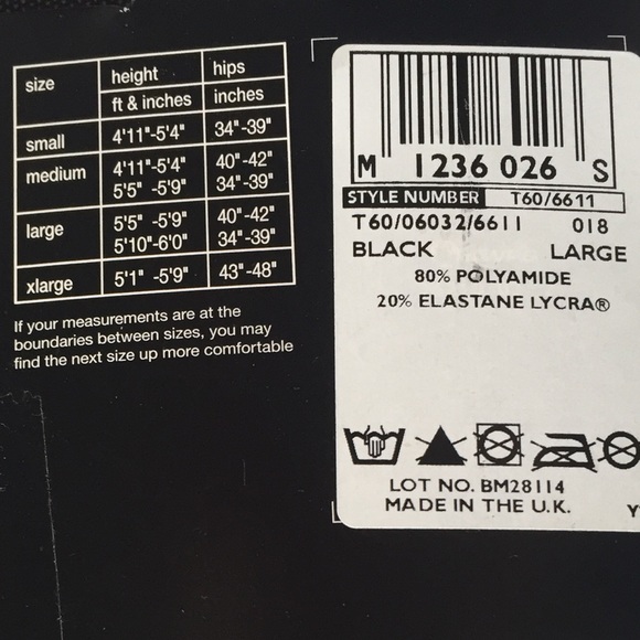 Marks & Spencer’s thigh-high stockings long mesh fishnet Hold Ups socks - Picture 8 of 8